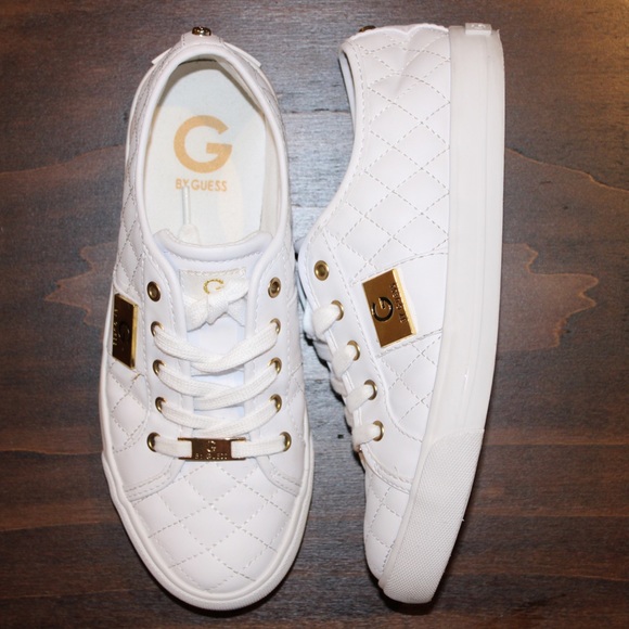 Women’s white G by Guess backer sneakers - Picture 1 of 3